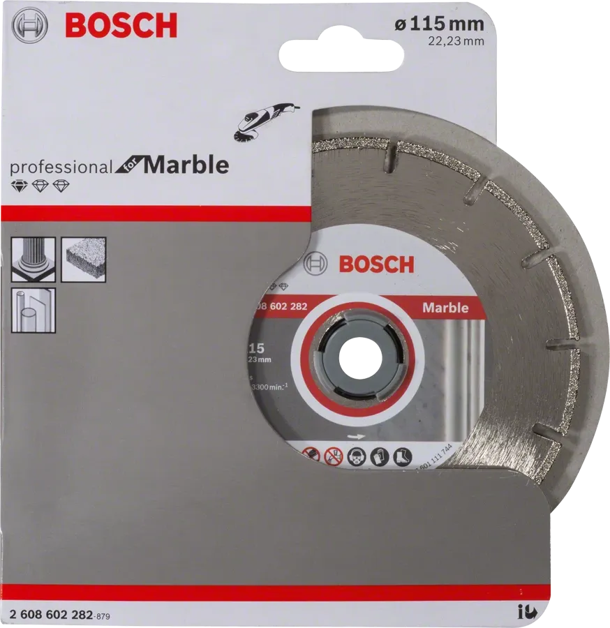 Bosch Professional | Cutting Disc Std for Marble 115X22,23X2,2X3mm Segmented