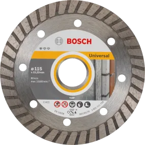 Bosch Professional | Cutting Disc Std for Univ. Turbo 115X22,23X2X10mm Continuous Rim