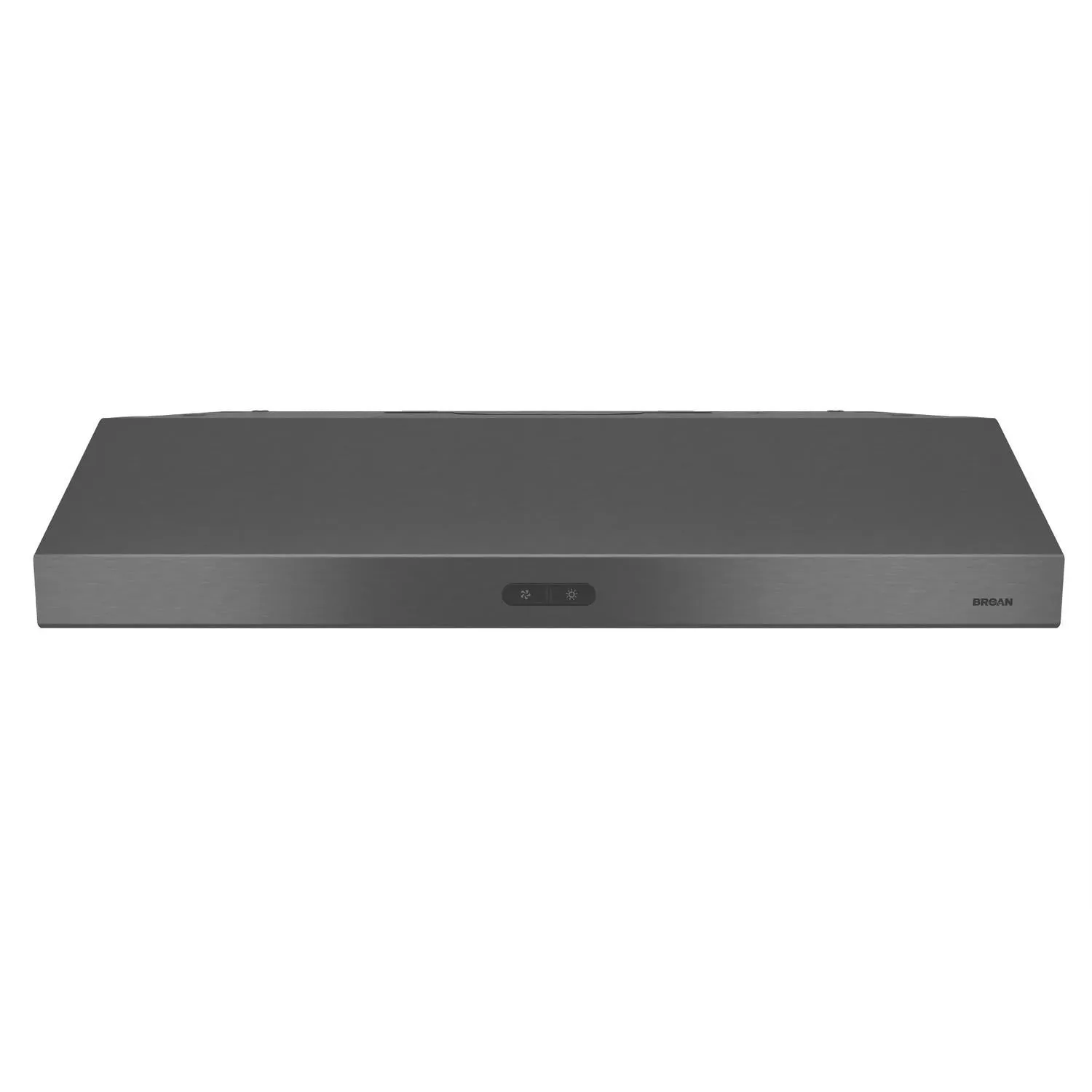 Broan® Glacier 36-Inch Convertible Under-Cabinet Range Hood, 375 Max Blower CFM, Black Stainless Steel