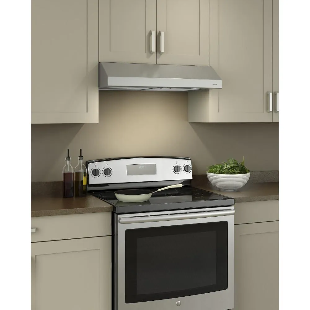 Broan Glacier BCSD1 Series 36" Convertible Under-Cabinet 250 CFM Range Hood, Stainless Steel