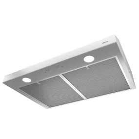 Broan Nutone BCSD130WW Glacier 30" 300 Max Blower CFM 5 Sones Under Cabinet White Range Hood