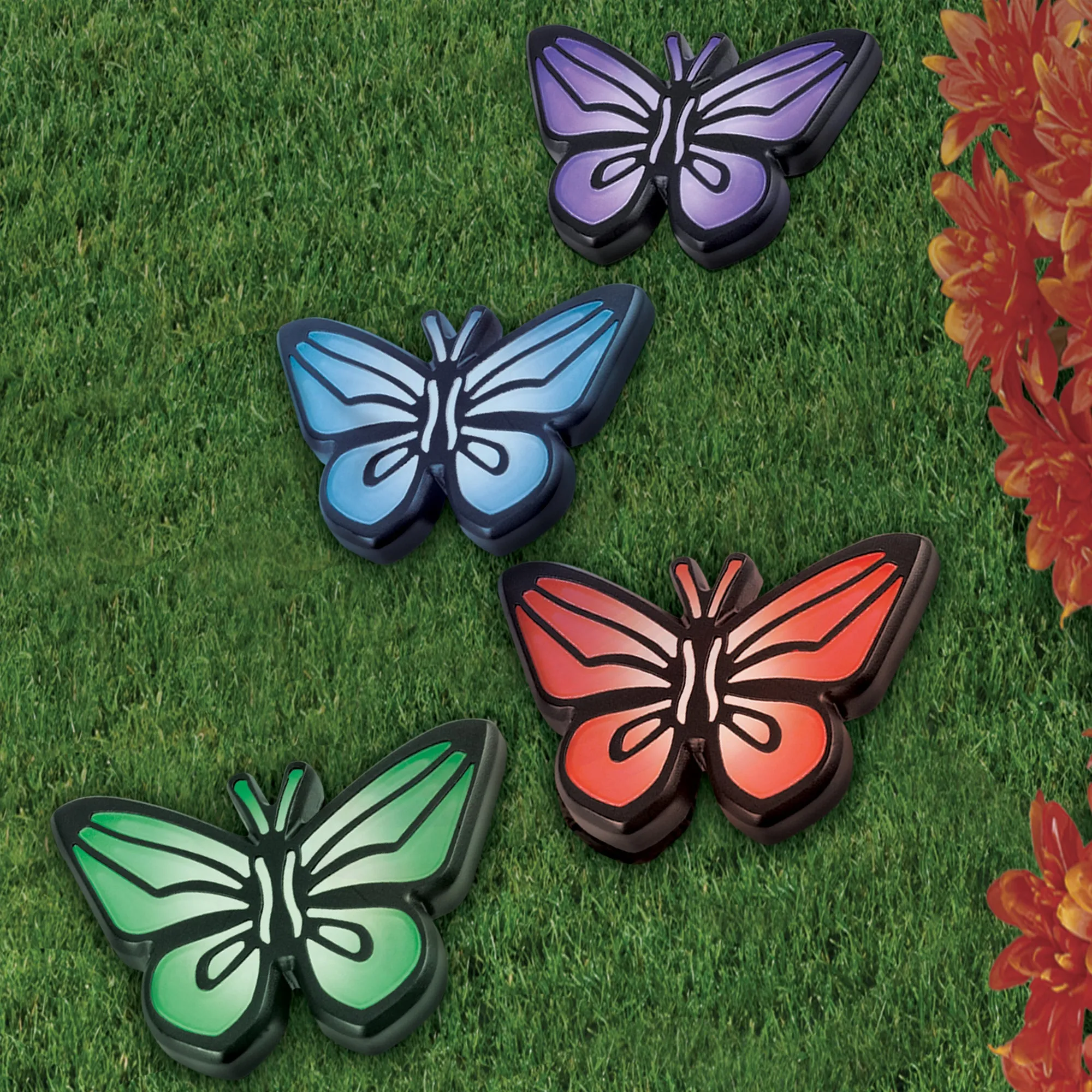 Butterfly Lights - All Weather Solar Butterfly Light - 4 Piece Set