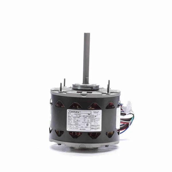 Century Direct Drive Motor, 1075 RPM, 1/4 HP, 115 V, 48 Frame, Open Air Over