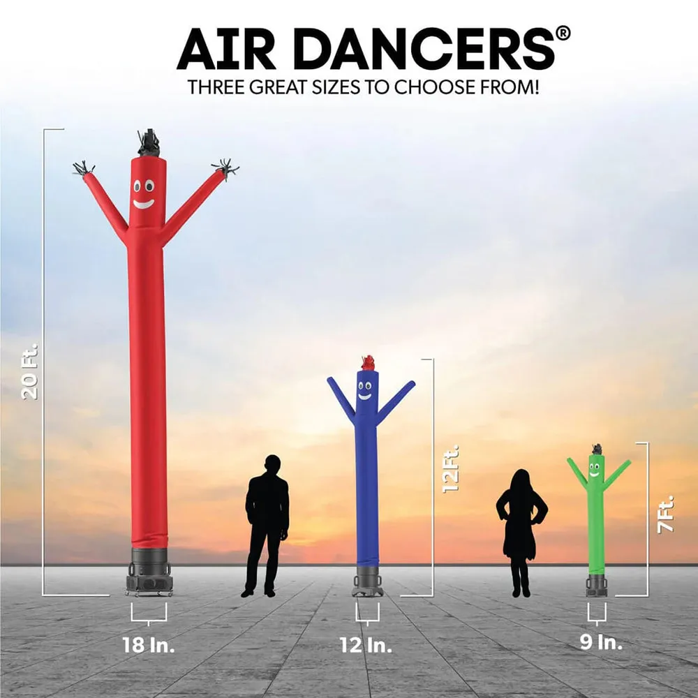 CHECK CASHING AIR DANCERS® INFLATABLE TUBE MAN GREEN