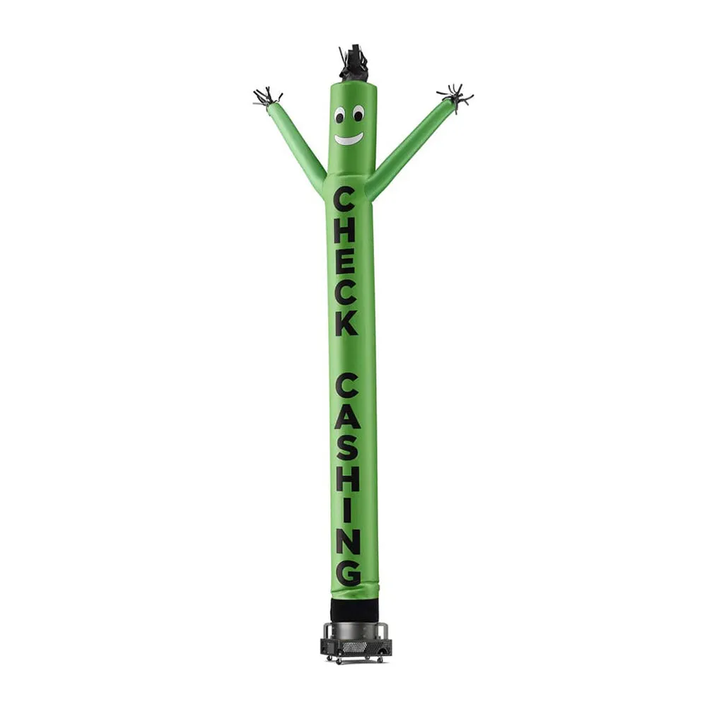 CHECK CASHING AIR DANCERS® INFLATABLE TUBE MAN GREEN