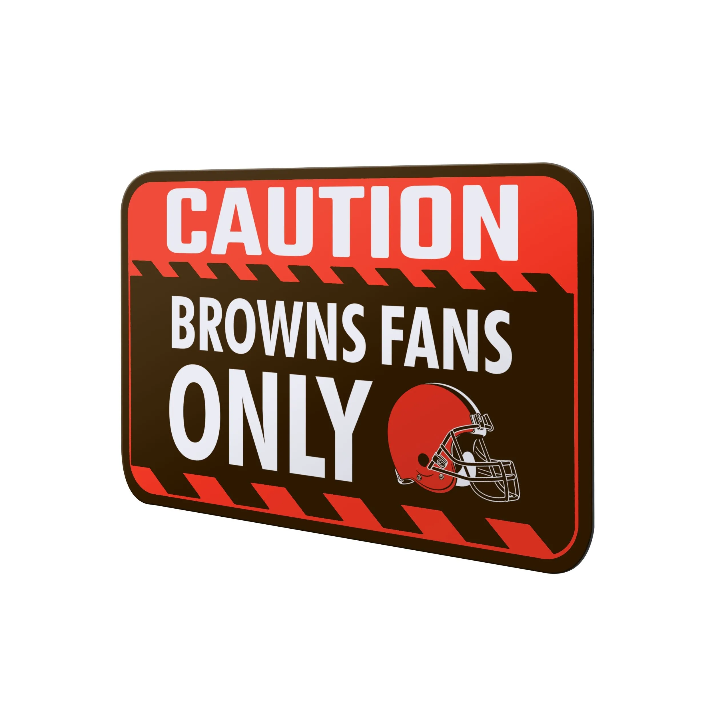 Cleveland Browns NFL Caution Sign