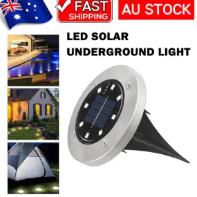 Color Changing Waterproof LED Solar Garden Lights, 8 Pcs