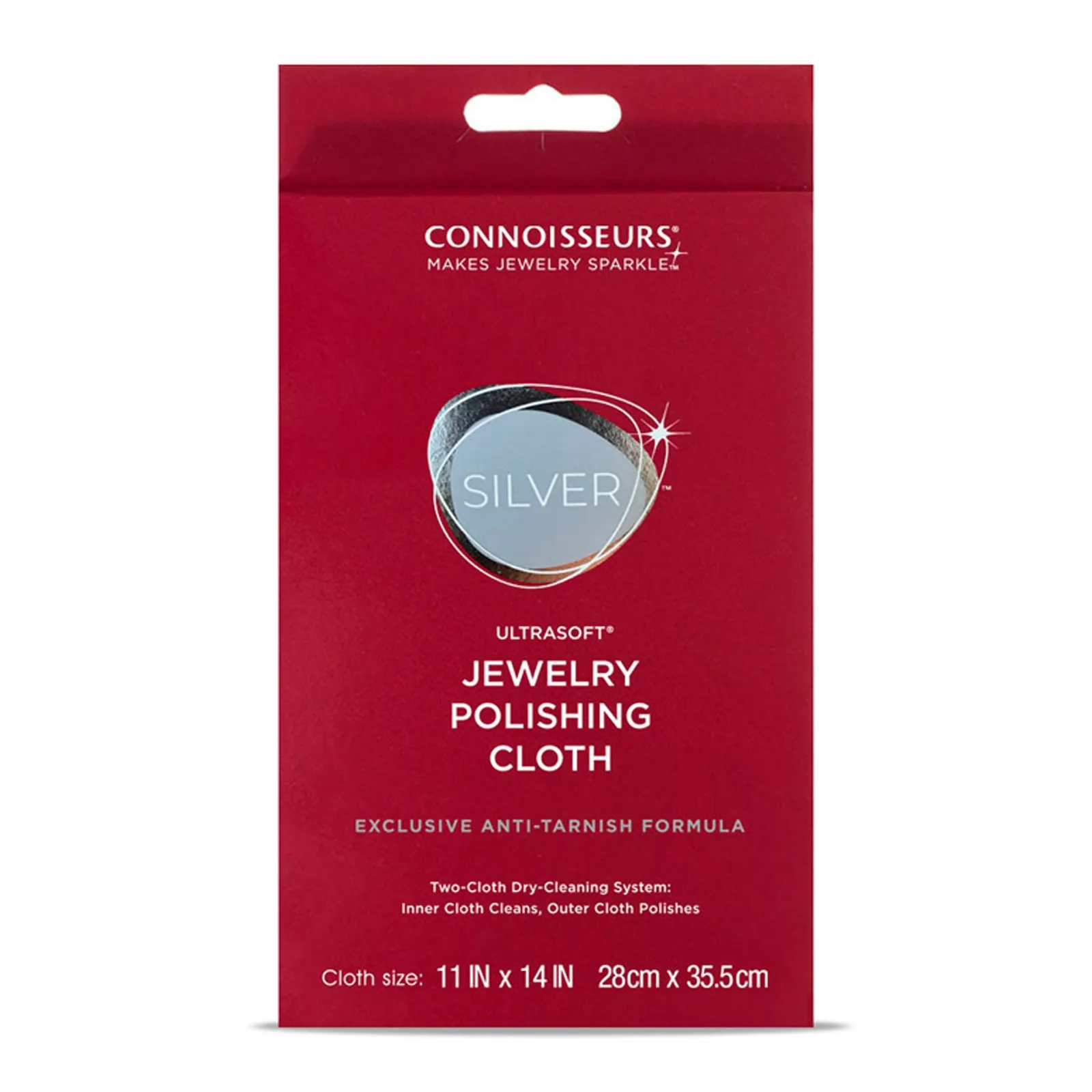 Connoisseurs Jewellery Cleaning Cloth Silver