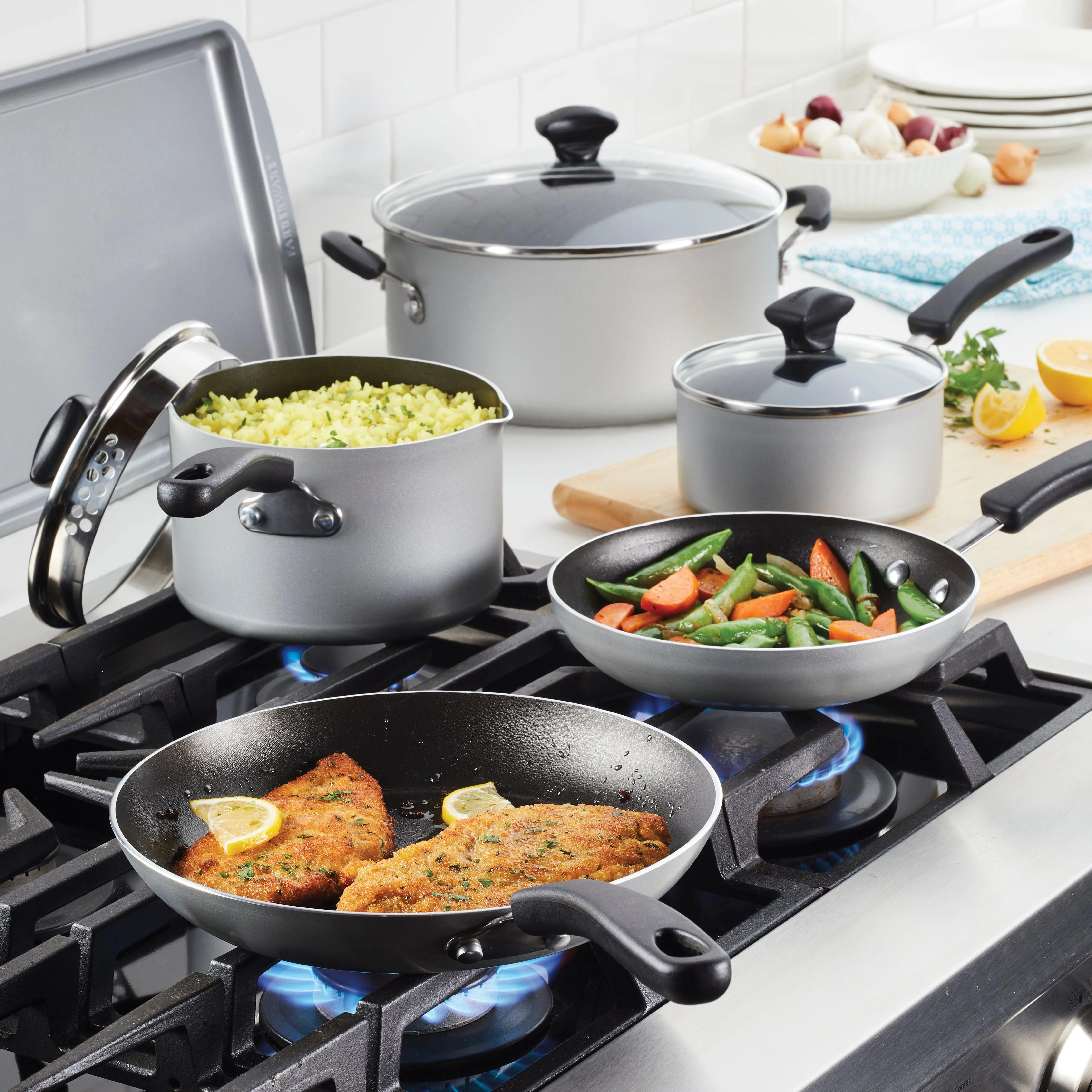 Cookstart 8.25" & 10" Frying Pan Set