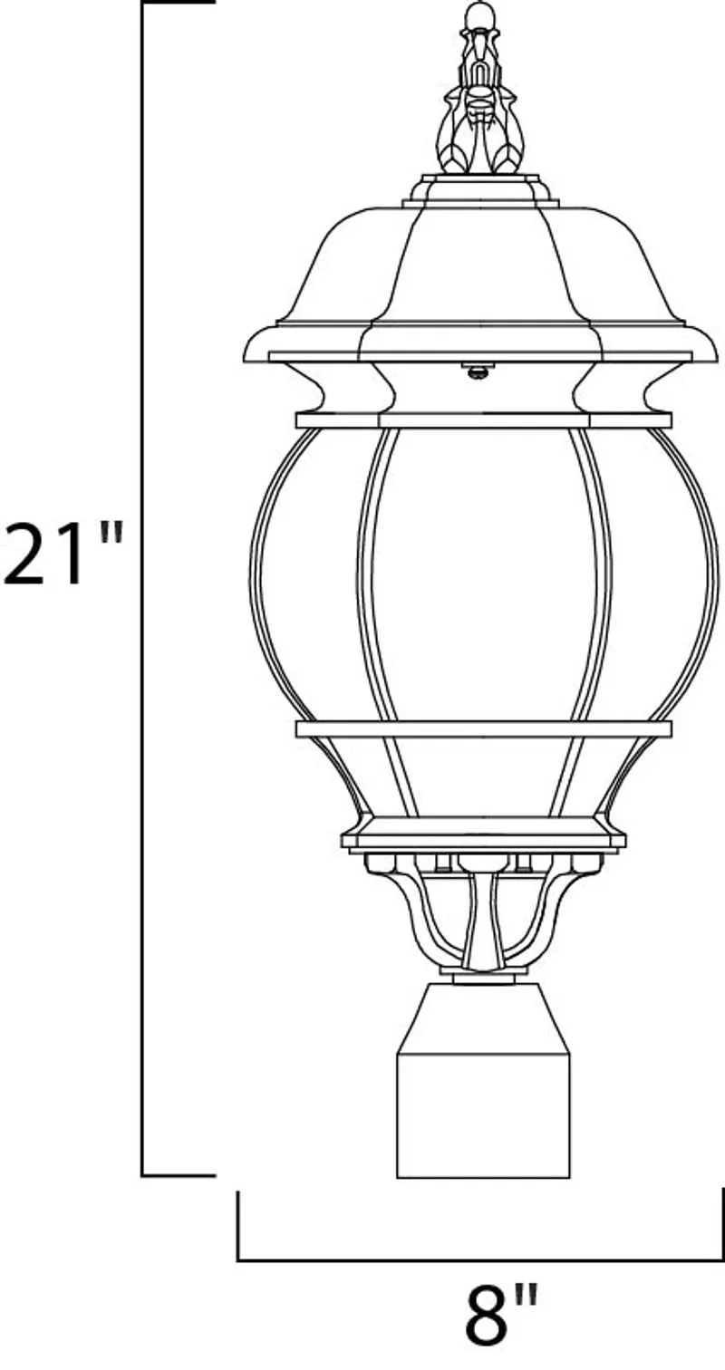 Crown Hill Outdoor Pole/Post Mount