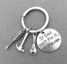 Dad tool charm keychain