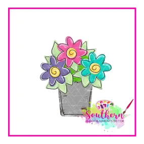 Daisy Pot Template & Digital Cut File