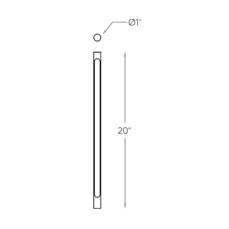 Dals DCP-STK20 Axis 20" Tall LED Path Light