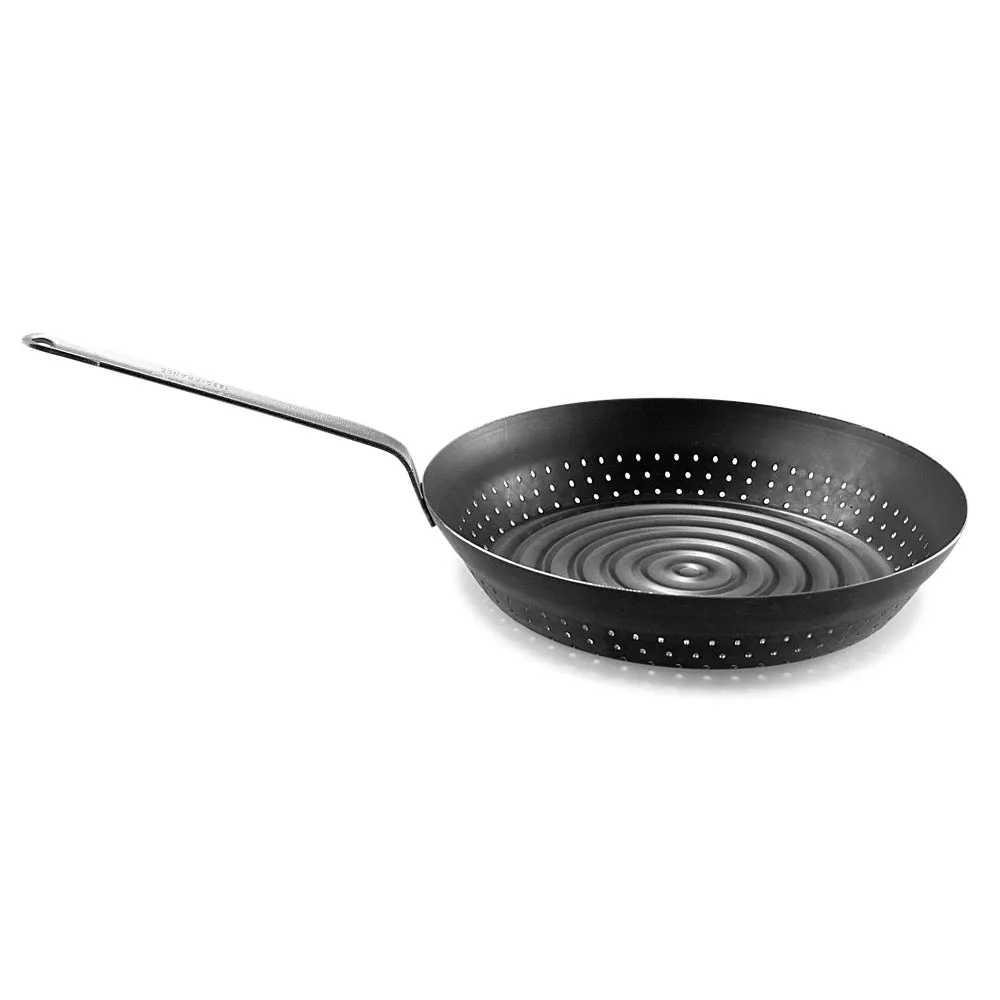 De Buyer Blue Steel #Outdoor Chestnut Frypan