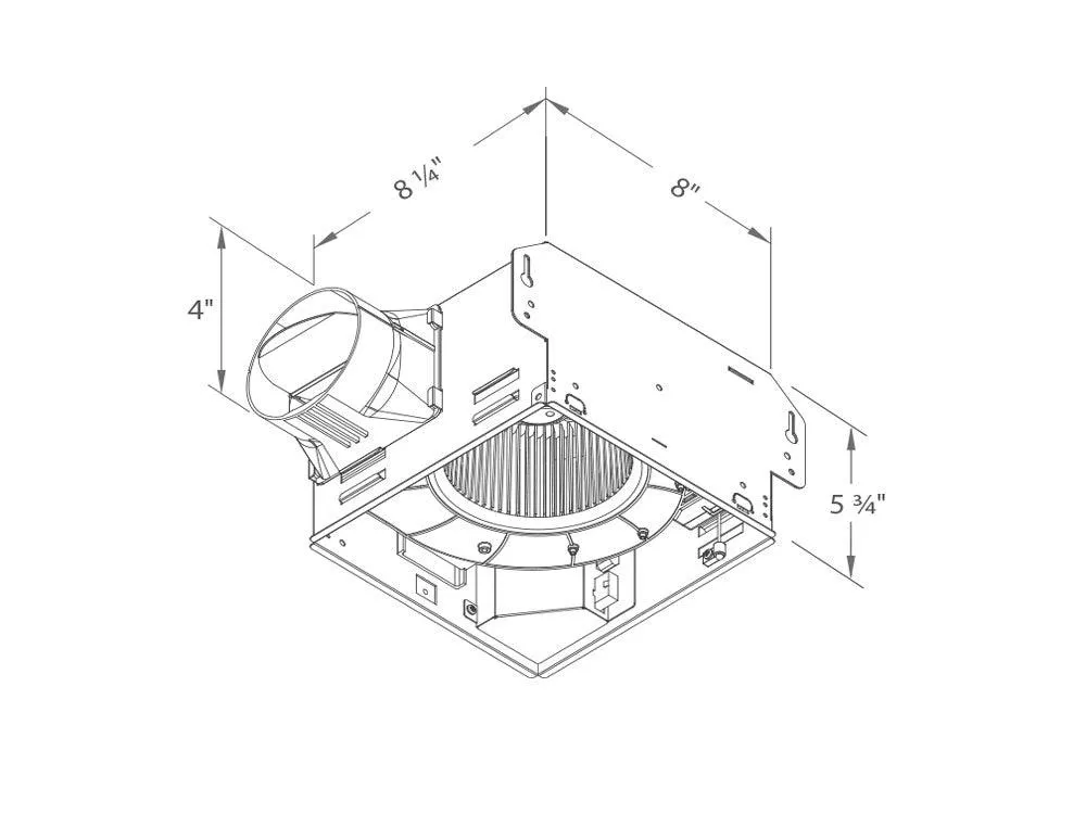 Delta BreezGreenBuilder 80 CFM Bathroom Exhaust Fan With Dimmable LED Light