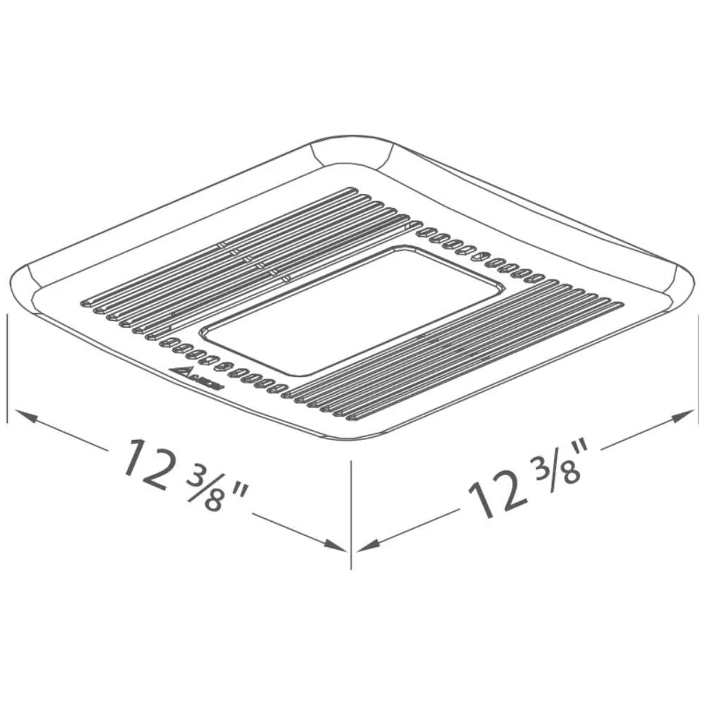 Delta BreezSignature Adjustable 80-110 CFM Bathroom Exhaust Fan With Dimmable LED Light, Night-Light, and Dual Speed