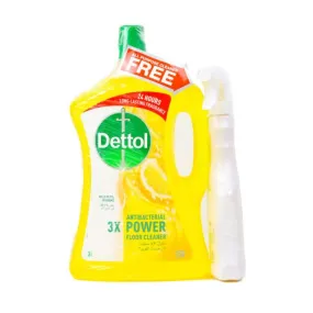 DETTOL FLOOR CLEANER LEMON 3L   All Purpose cleaner 500ml- 2x4 sets (1 carton)