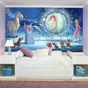 Disney Princess Cinderella Carriage XL Spray and Stick Wallpaper Mural