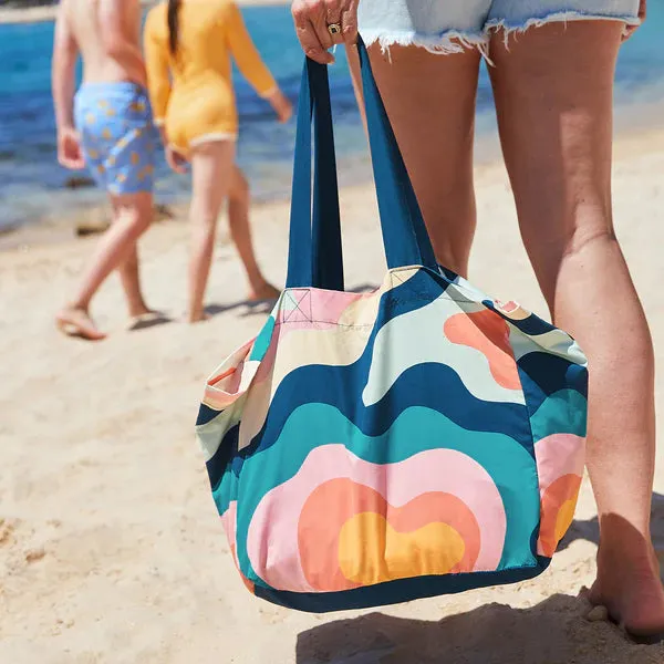 Dock & Bay Foldaway Tote Bag - Get Wavy