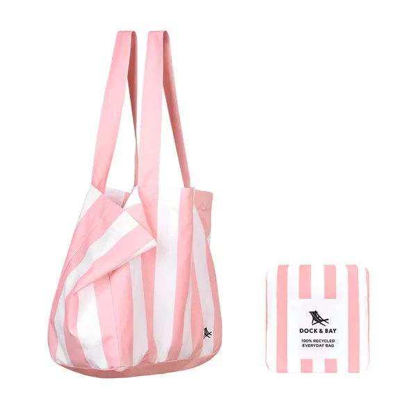 Dock & Bay Foldaway Tote Bag - Malibu Pink