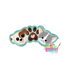 Dog Cat Paw Template & Digital Cut File