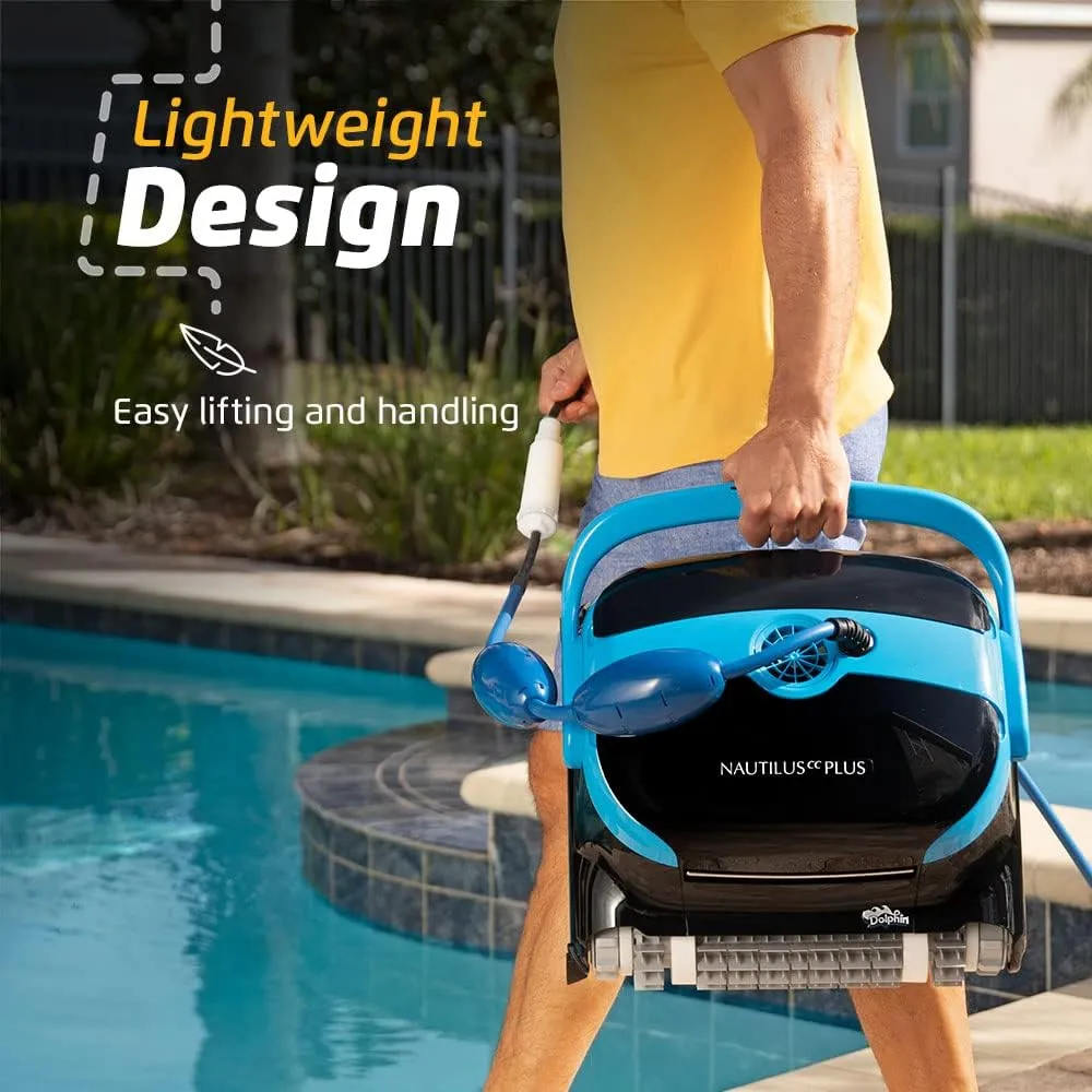 Dolphin Nautilus CC Plus Robotic Pool Vacuum Cleaner with Ultra-Fine Filters