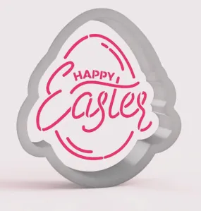 Easter Egg: Happy Easter Cookie Cutter