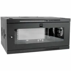 Eaton Tripp Lite Series SmartRack 6U Low-Profile Switch-Depth-Plus Wall-Mount Mini Rack Enclosure, Wide, Acrylic Window