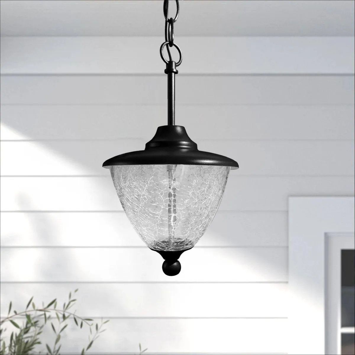 Eclipse Solar LED Outdoor Chandelier 4500K Black finish