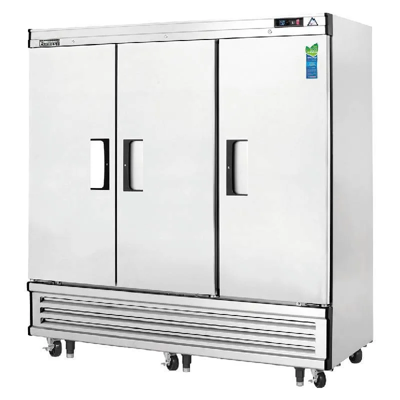 Everest - EBF3, Commercial 74" 3 Solid Door Reach-In Freezer