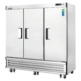 Everest - EBF3, Commercial 74" 3 Solid Door Reach-In Freezer