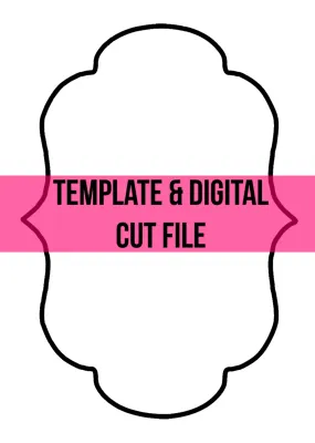 Fancy Frame Template & Digital Cut File