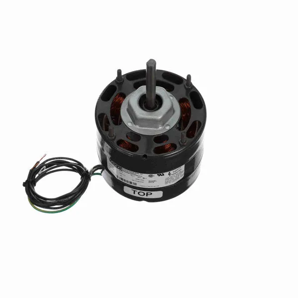 Fasco Direct Drive Motor, 1500 RPM, 1/10 HP, 115 V, 4.4" Diameter, Open Air Over