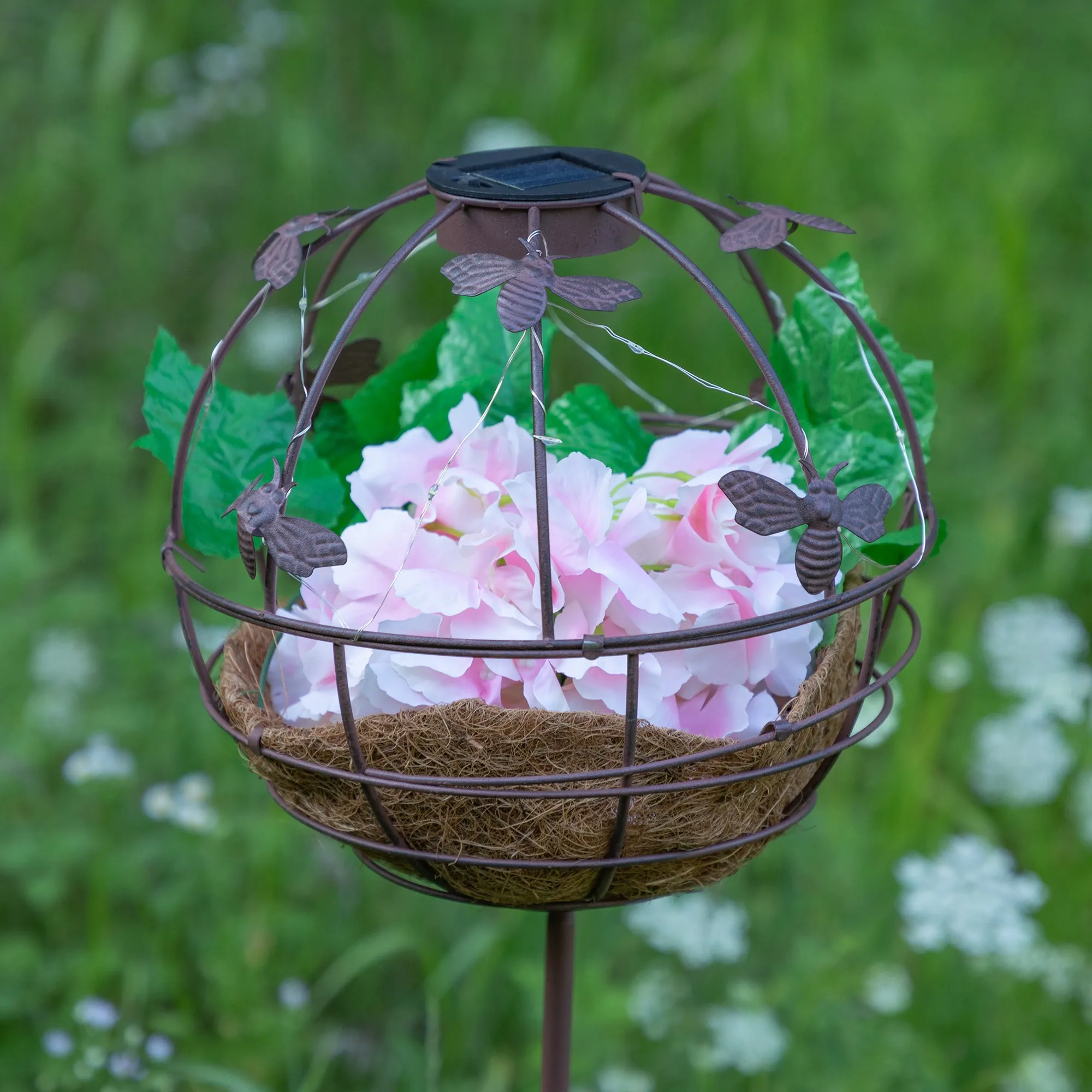 Garden Sphere Solar Planter