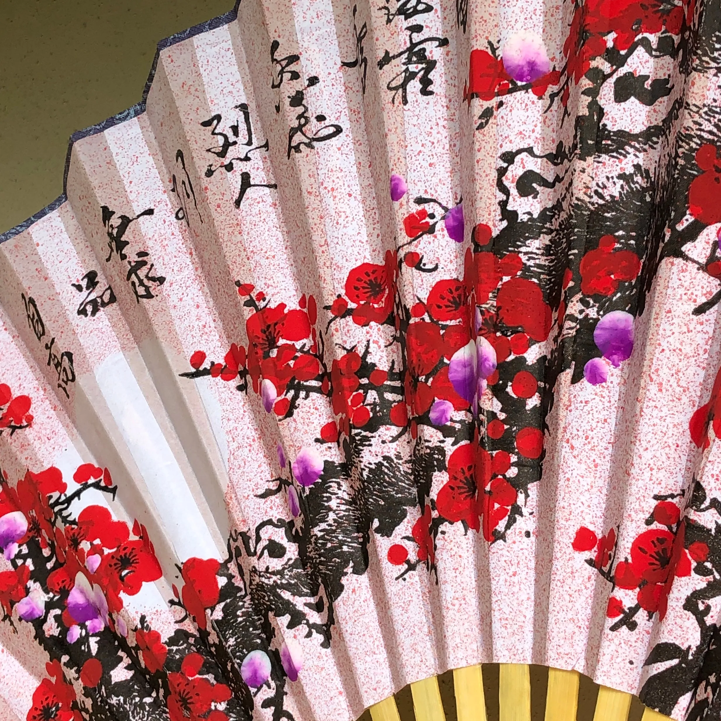 Giant Silk Fan Cherry Blossoms (50cm x 90cm)