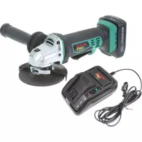 Grizzly PRO T30299X1 - 20V Angle Grinder Kit with Li-Ion Battery & Charger