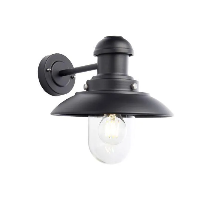 Hereford Black Outdoor Wall Light Small