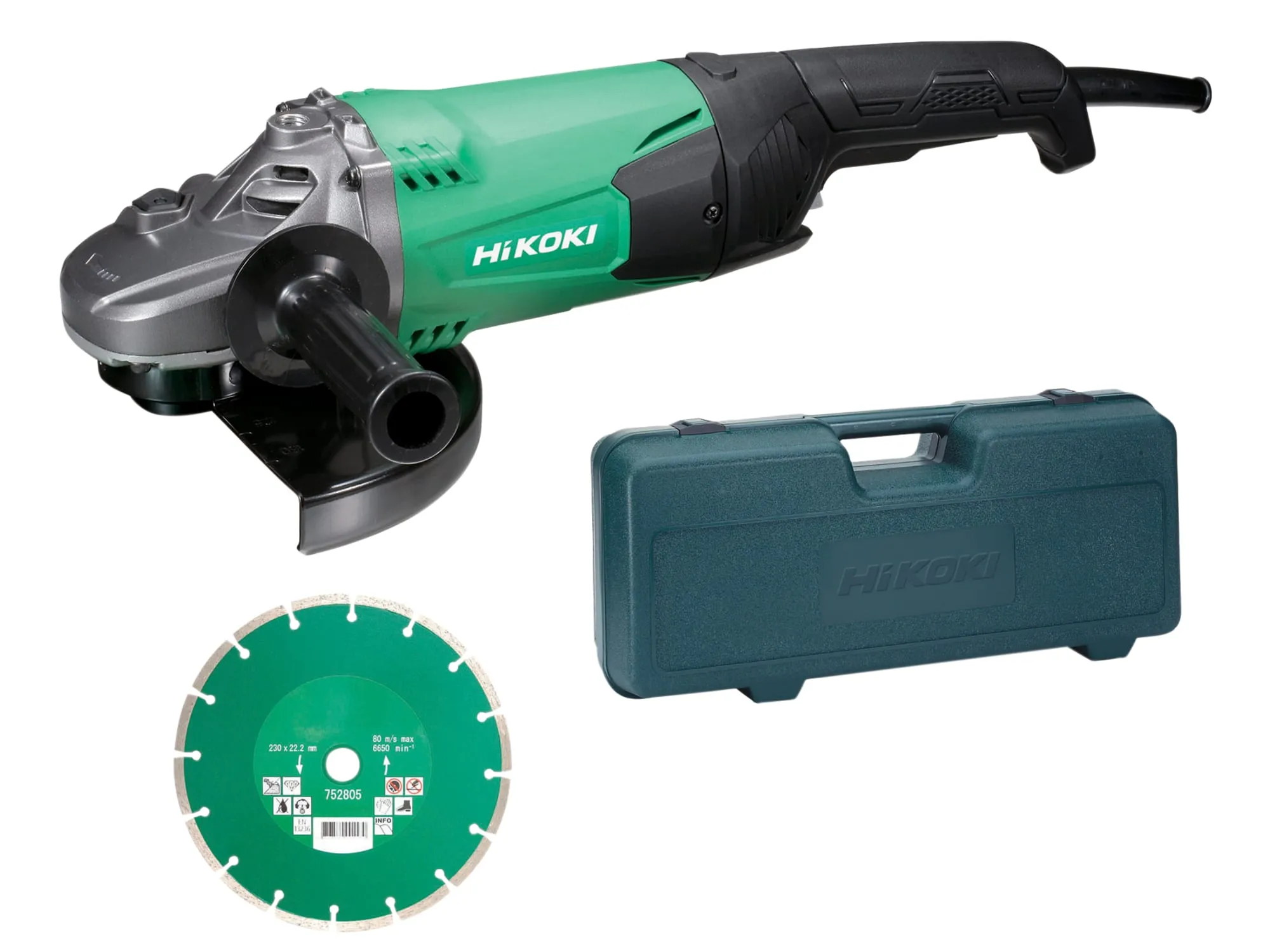 HiKoki 240V G23STCD/J1 230mm Angle Grinder (Diamond Blade & Case)