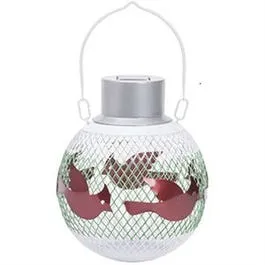 Holiday Ball Bird Feeder, Solar Light, Assorted