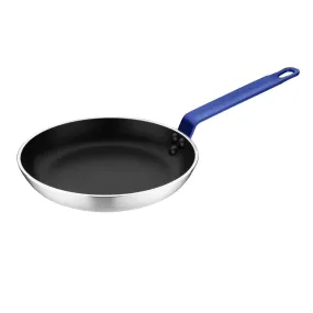 HT971 Hygiplas Aluminium Non-stick Teflon Platinum Plus Frying Pan with Blue Handle 24cm