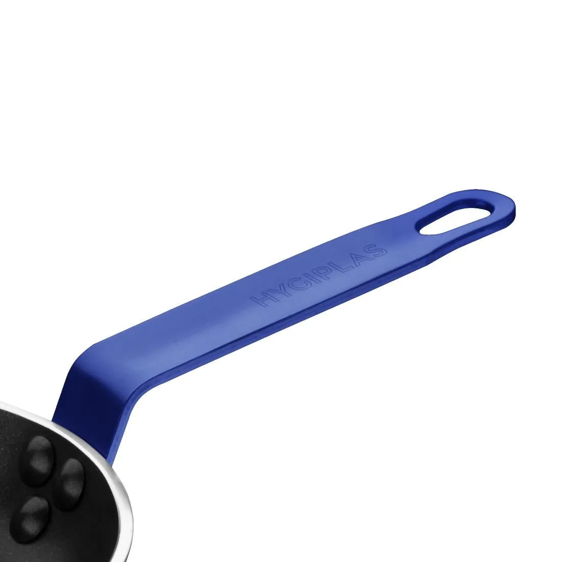 HT971 Hygiplas Aluminium Non-stick Teflon Platinum Plus Frying Pan with Blue Handle 24cm