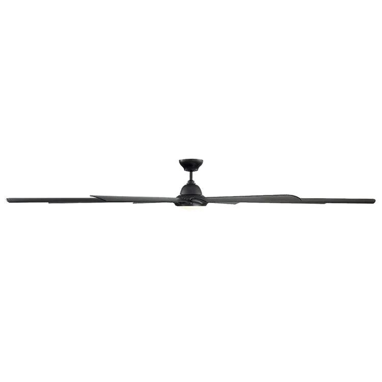 Hydra 120" Eight-Blade Indoor/Outdoor Smart Ceiling Fan with 2700K LED Light Kit and Wall Control