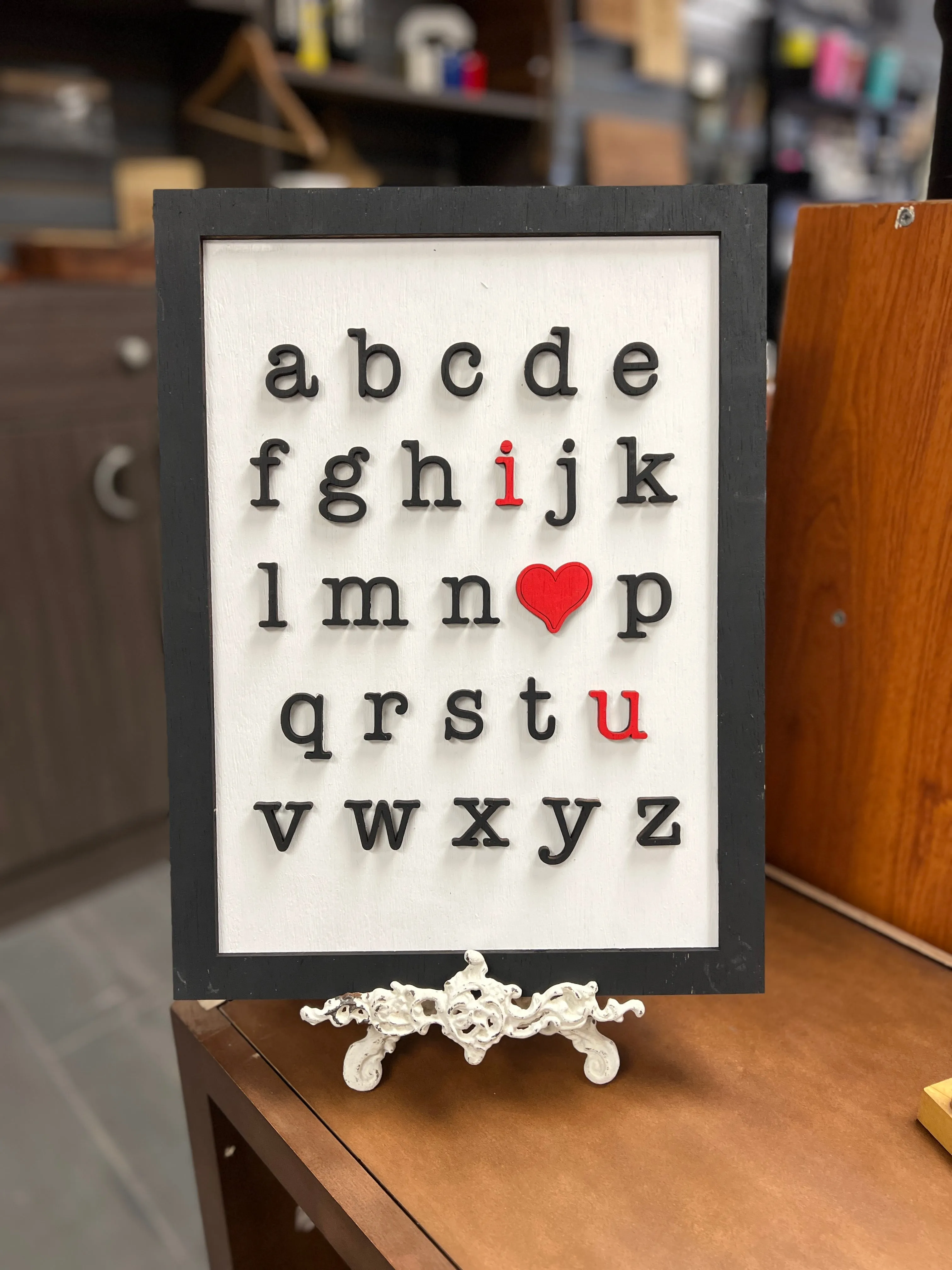 I Love You Alphabet ABC Laser Ready SVG File Love Nursery Valentines Day