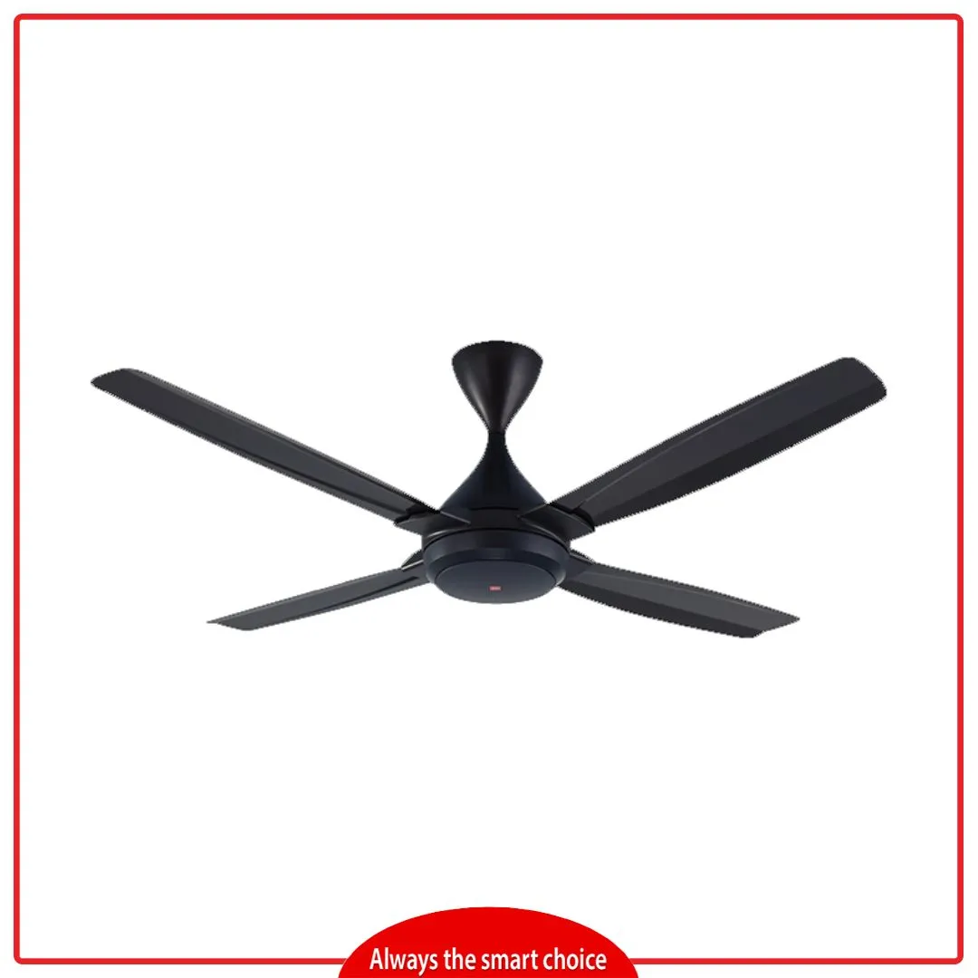 KDK K14TE 140cm/56 Inch DC 4 SERIES Ceiling Fan with Remote Control (Dark Grey)