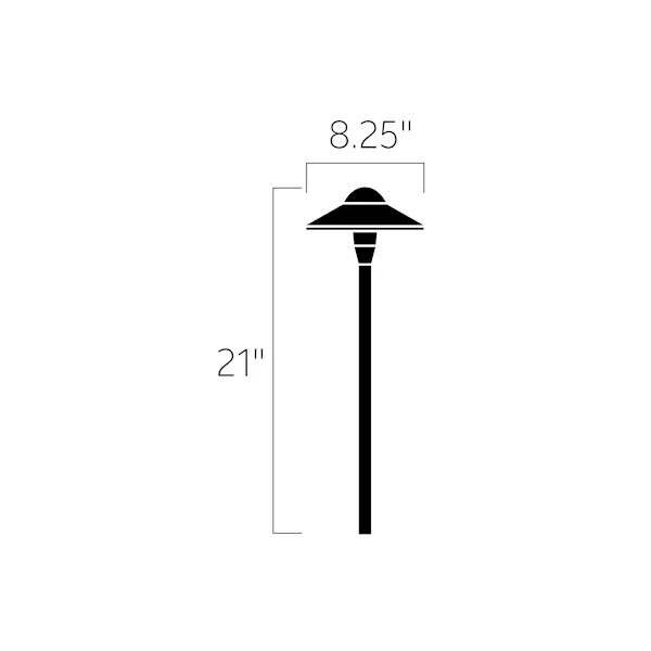 Kichler 15310CBR 8" Dome Path Light