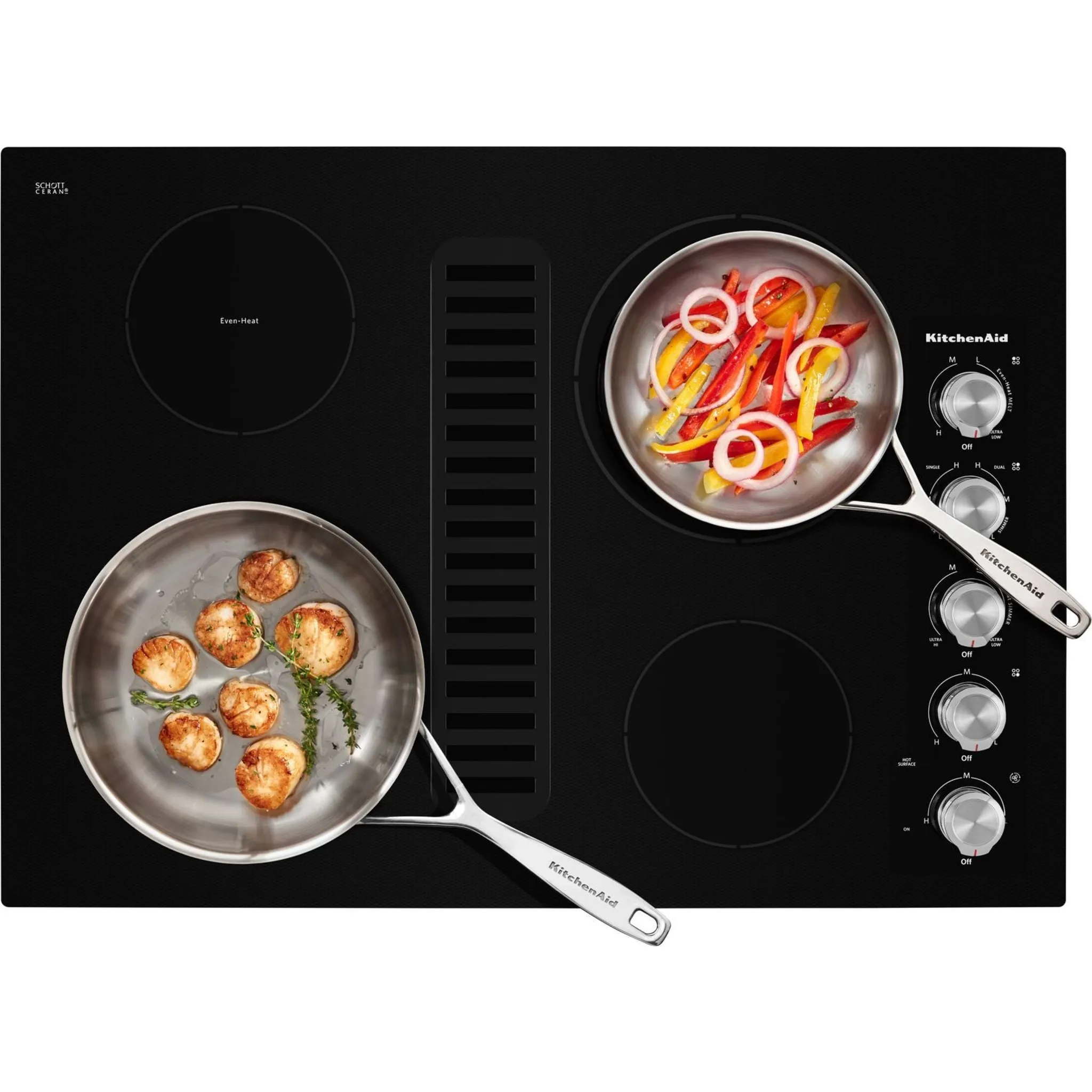 KitchenAid 30" Cooktop (KCED600GBL) - Black