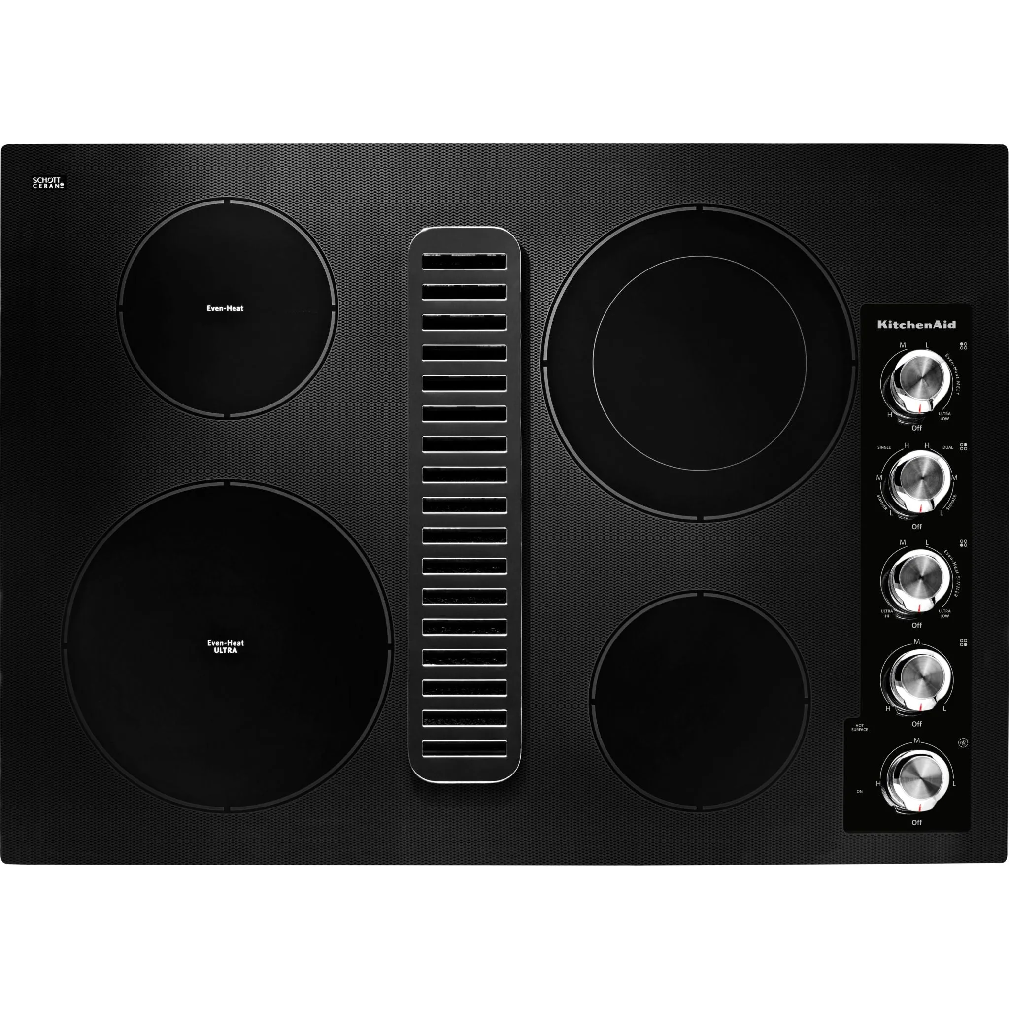 KitchenAid 30" Cooktop (KCED600GBL) - Black