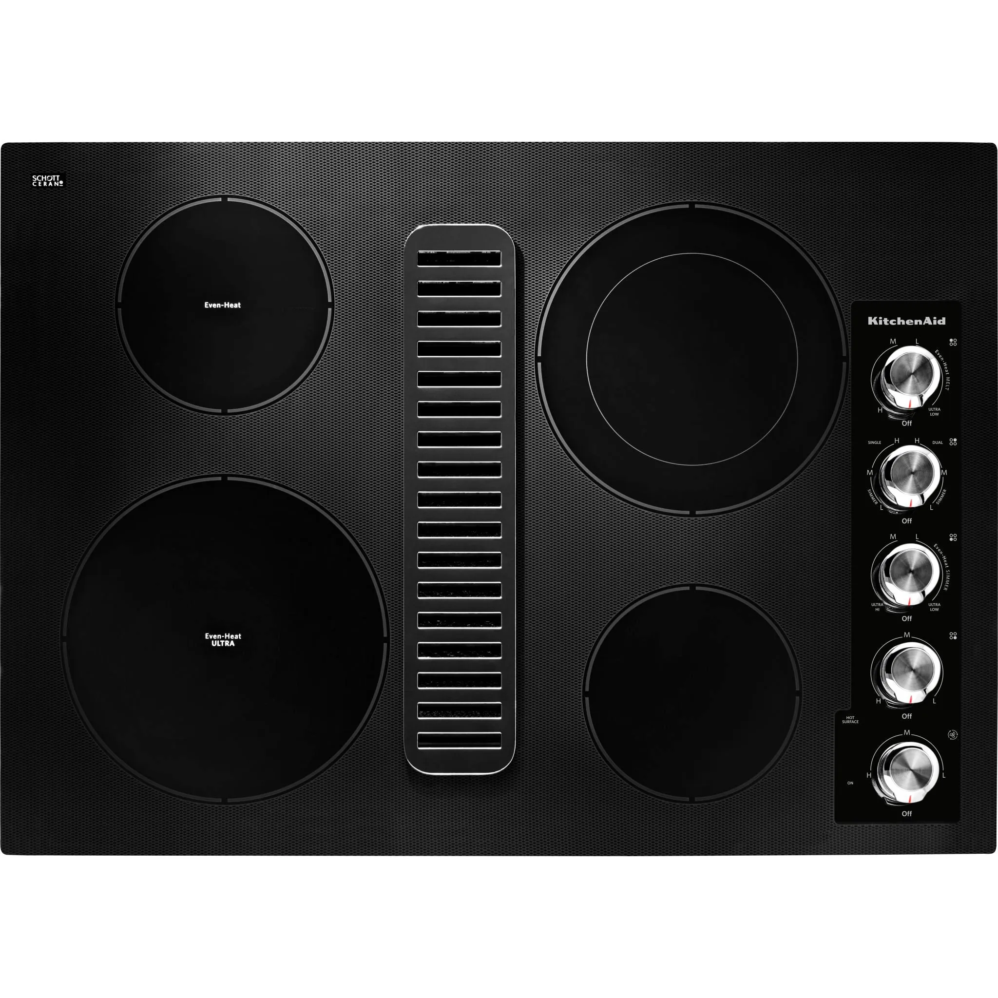 KitchenAid 30" Cooktop (KCED600GBL) - Black