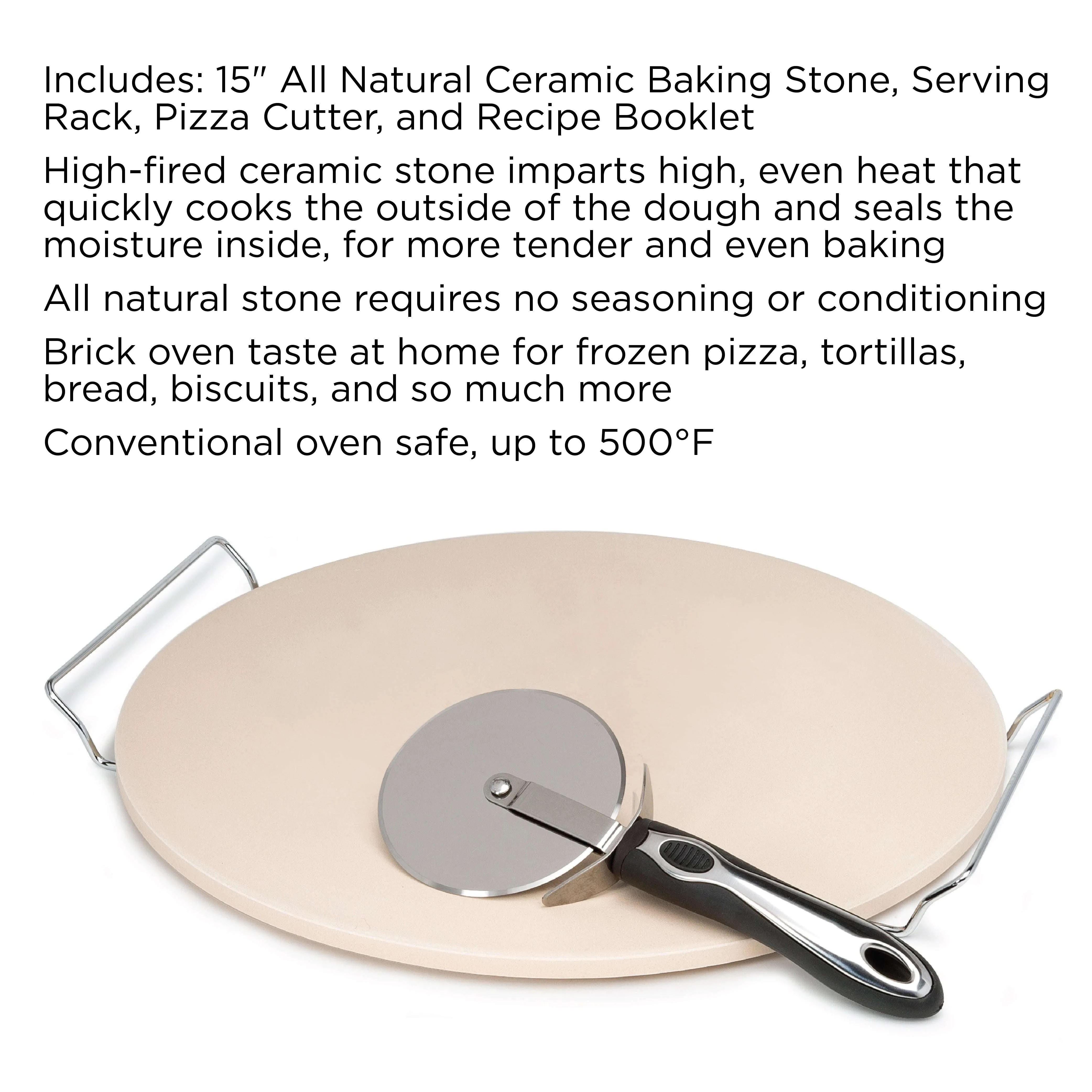 Laroma Pizza Stone Baking Set, 3 Piece - Ecolution