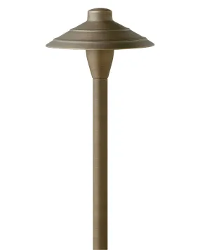 LED Path Light from the Hardy Island Sm. Traditional Path Light Collection in Matte Bronze Finish by Hinkley